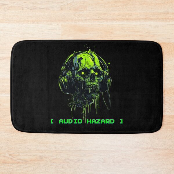 Item preview, Audio Hazard Toxic Zombie Skull with Headphones designed and sold by VectorForge.