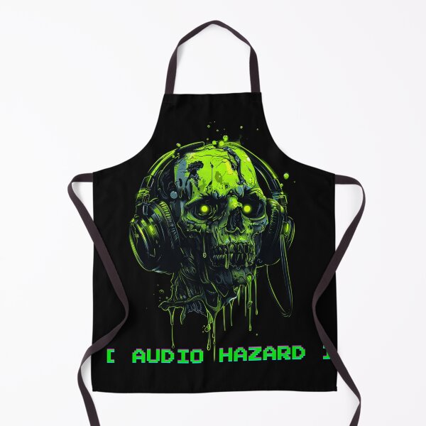 Item preview, Audio Hazard Toxic Zombie Skull with Headphones designed and sold by VectorForge.