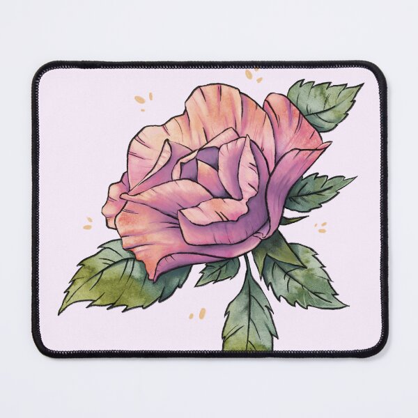 Item preview, Sunset Rose on pale pink designed and sold by Ellen Wilberg.