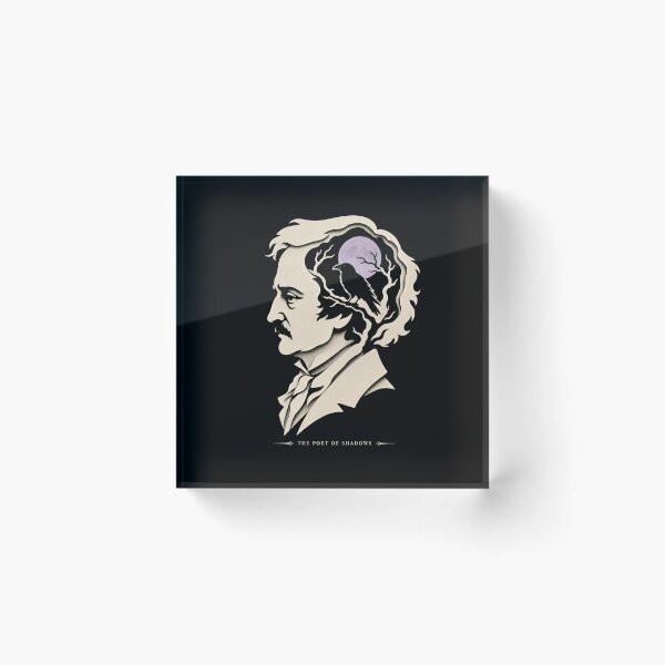 Item preview, The Poet Of Shadows Edgar Allan Poe Silhouette Art designed and sold by Fenay Designs.