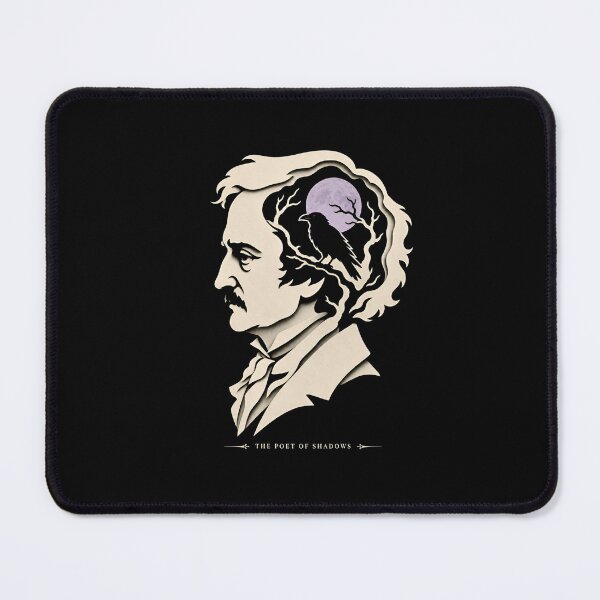 Item preview, The Poet Of Shadows Edgar Allan Poe Silhouette Art designed and sold by Fenay Designs.