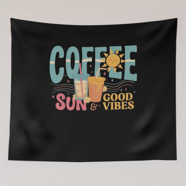 Item preview, Iced coffee and sun - Coffee and sunshine - Coffee lover -  Trendy summer - Summer graphic - Sunshine Vacation - Summer vibes - Summer travel - Iced coffee season designed and sold by JansenGS.