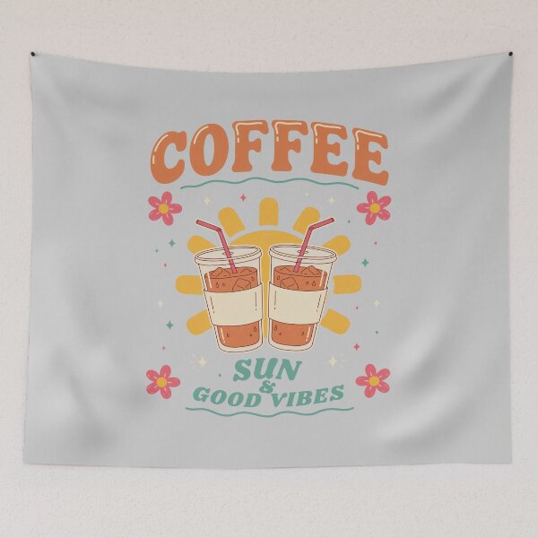 Item preview, Iced coffee and sun - Coffee and sunshine - Coffee lover -  Trendy summer - Summer graphic - Sunshine Vacation - Summer vibes - Summer travel - Iced coffee season designed and sold by JansenGS.