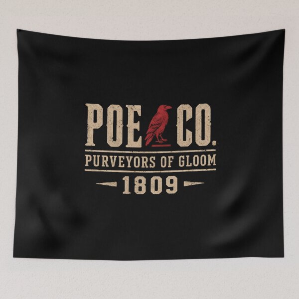 Item preview, Poe and Co Purveyors of Gloom Vintage Raven Art designed and sold by Fenay Designs.