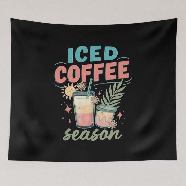 Item preview, Iced coffee and sun - Coffee and sunshine - Coffee lover -  Trendy summer - Summer graphic - Sunshine Vacation - Summer vibes - Summer travel - Iced coffee season designed and sold by JansenGS.