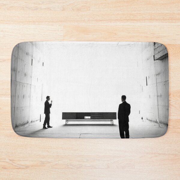 Item preview, Conspiratorial Meeting in a Concrete Bunker | Black and White Illustration designed and sold by RAISC.