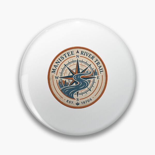 Item preview, Manistee A River Trail Est. 1970s Michigan Hiking Backpacking Adventure designed and sold by Simsimah26Parks.