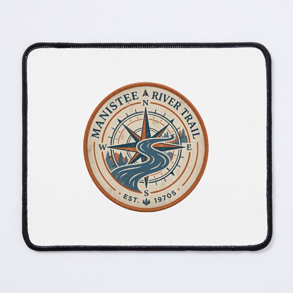Item preview, Manistee A River Trail Est. 1970s Michigan Hiking Backpacking Adventure designed and sold by Simsimah26Parks.