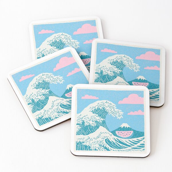 Item preview, Hokusai Inspired Japanese Summer Art designed and sold by YohakuPause.