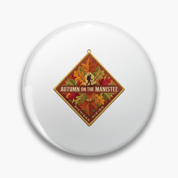 Item preview, Autumn On The Manistee Michigan Hiking Hiker Outdoors Fall Travel Adventure designed and sold by Simsimah26Parks.
