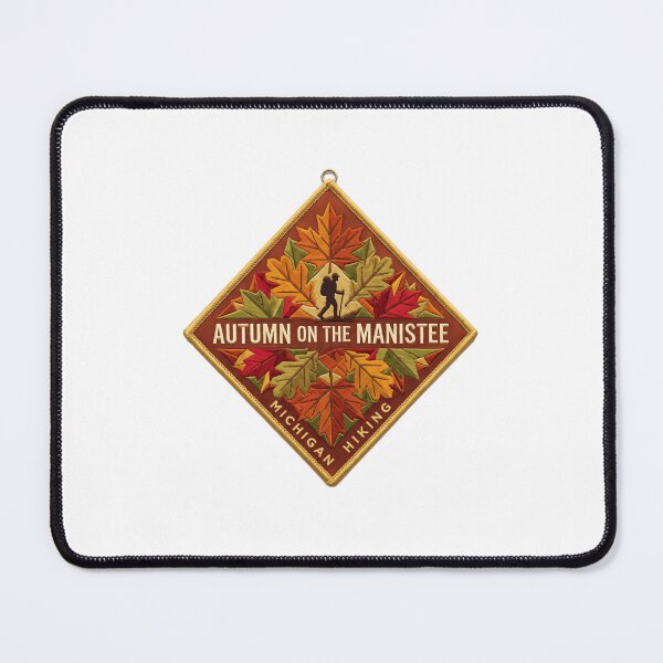 Item preview, Autumn On The Manistee Michigan Hiking Hiker Outdoors Fall Travel Adventure designed and sold by Simsimah26Parks.