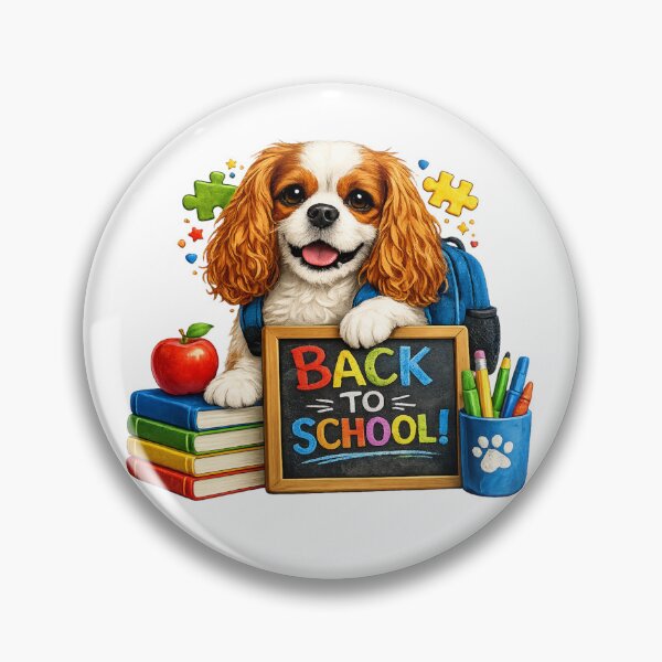 Item preview, Back to School Blenheim Cavalier designed and sold by SpottyRainbow.