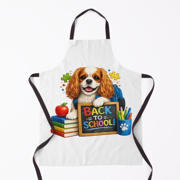 Item preview, Back to School Blenheim Cavalier designed and sold by SpottyRainbow.