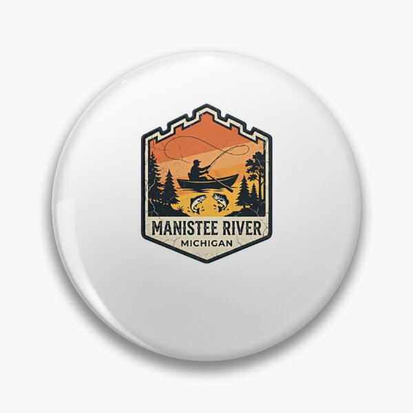 Item preview, Manistee River Michigan Fishing Angler Outdoor Enthusiast designed and sold by Simsimah26Parks.