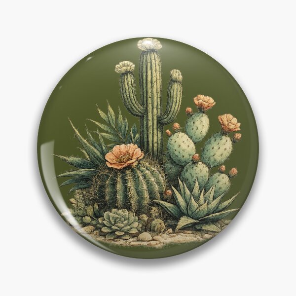 Item preview, Desert Cactus Botanical Scientific  designed and sold by MagicMakerPh⭐⭐⭐⭐⭐.
