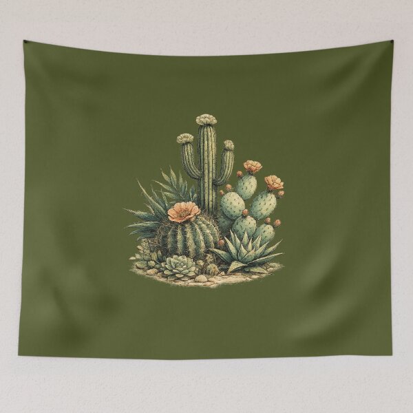 Item preview, Desert Cactus Botanical Scientific  designed and sold by MagicMakerPh⭐⭐⭐⭐⭐.