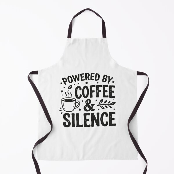 Item preview, Powered By Coffee And Silence Introvert Coffee designed and sold by PullixArt.