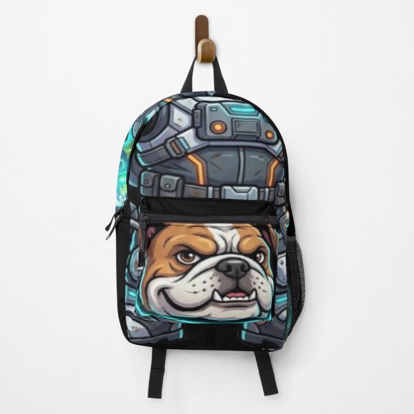 Item preview, Bulldog Astronaut Holding Earth Space Illustration designed and sold by DailySparks.