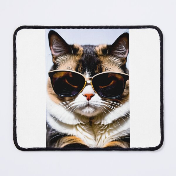 Item preview, Animals - Tricolor Cat in Retro Sunglasses, Cool and Detached Internet Meme Humor designed and sold by DoodyPets.