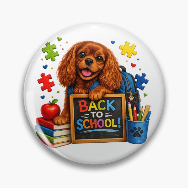 Item preview, Back to School Ruby Cavalier designed and sold by SpottyRainbow.