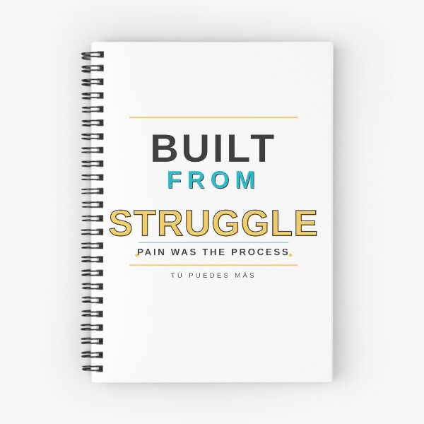 Item preview, Built From Struggle Motivational T-Shirt | Latino Hustle Gift | Resilience Tee designed and sold by tupuedesmas.