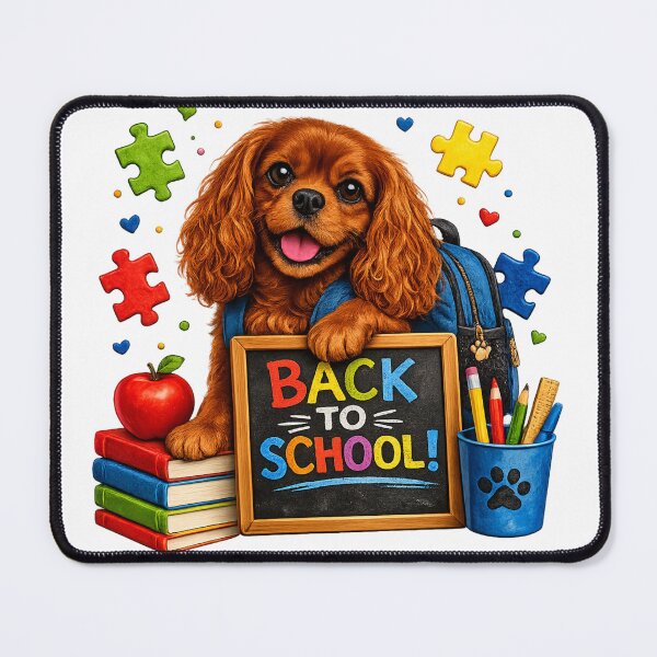 Item preview, Back to School Ruby Cavalier designed and sold by SpottyRainbow.