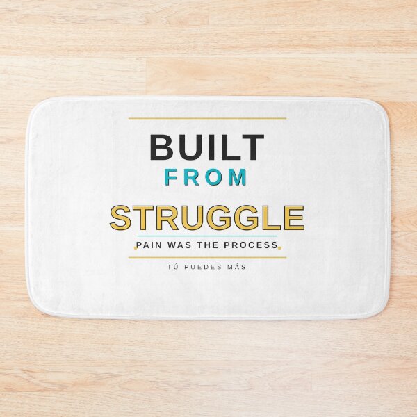 Item preview, Built From Struggle Motivational T-Shirt | Latino Hustle Gift | Resilience Tee designed and sold by tupuedesmas.