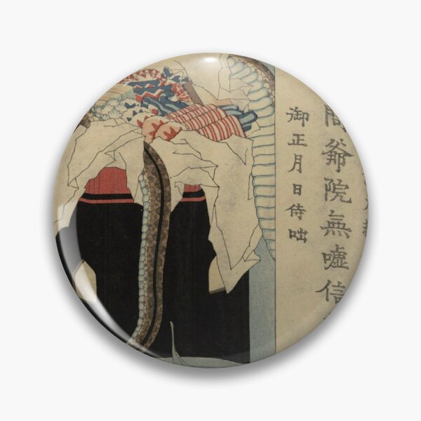 Item preview, Obsession Snake and Mortuary Tablet - Katsushika Hokusai Ukiyo-e designed and sold by vekotpu.