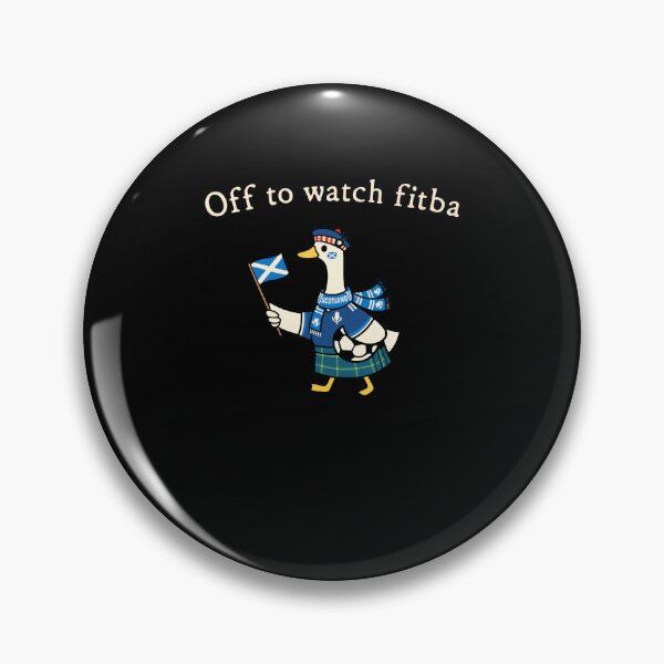 Item preview, Off To Watch Fitba Funny Scottish Football Goose designed and sold by Mind-Drift.