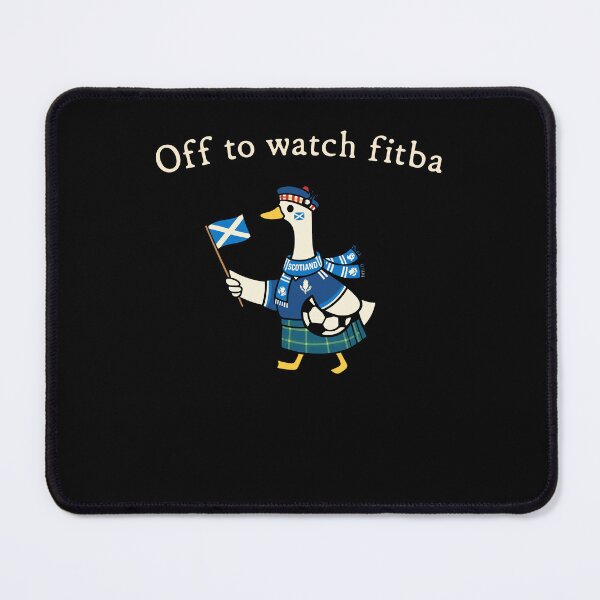 Item preview, Off To Watch Fitba Funny Scottish Football Goose designed and sold by Mind-Drift.