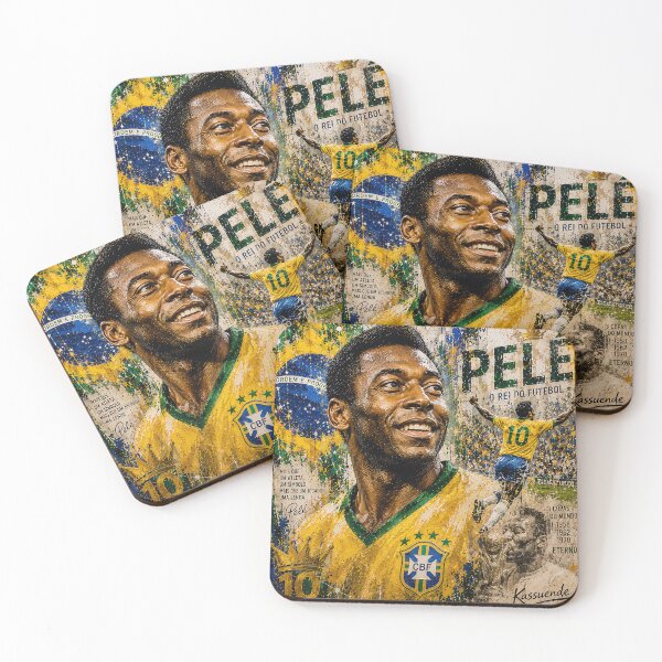 Item preview, Pelé Forever | King of Football Portrait Art designed and sold by ArtistrySky.