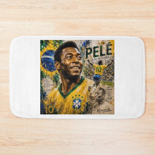 Item preview, Pelé Forever | King of Football Portrait Art designed and sold by ArtistrySky.