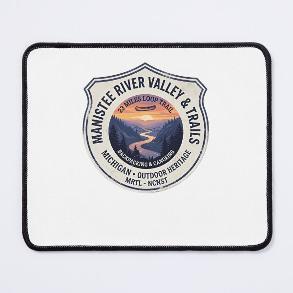 Item preview, Manistee River Valley & Trails Michigan Backpacking Canoeing Hiking designed and sold by Simsimah26Parks.