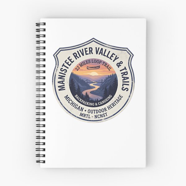Item preview, Manistee River Valley & Trails Michigan Backpacking Canoeing Hiking designed and sold by Simsimah26Parks.