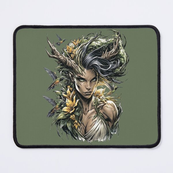 Item preview, Forest Goddess and Hummingbirds designed and sold by MythicMood.