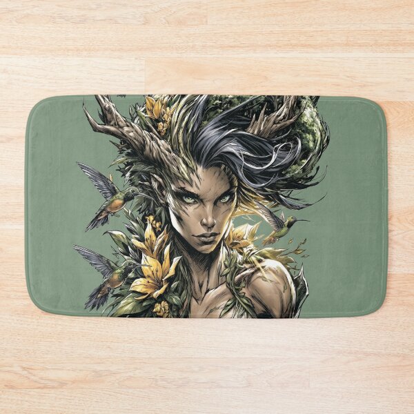 Item preview, Forest Goddess and Hummingbirds designed and sold by MythicMood.
