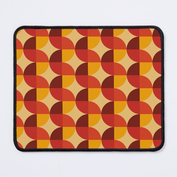 Item preview, The red Waves 6E - retro pattern  designed and sold by StefanStudioArt.