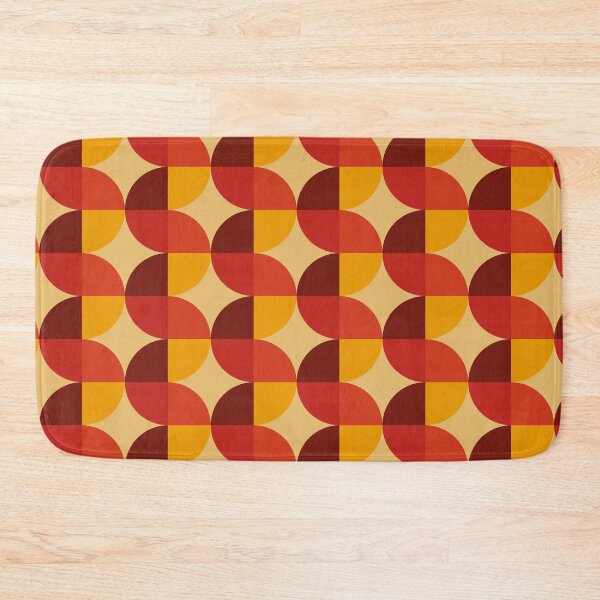 Item preview, The red Waves 6E - retro pattern  designed and sold by StefanStudioArt.