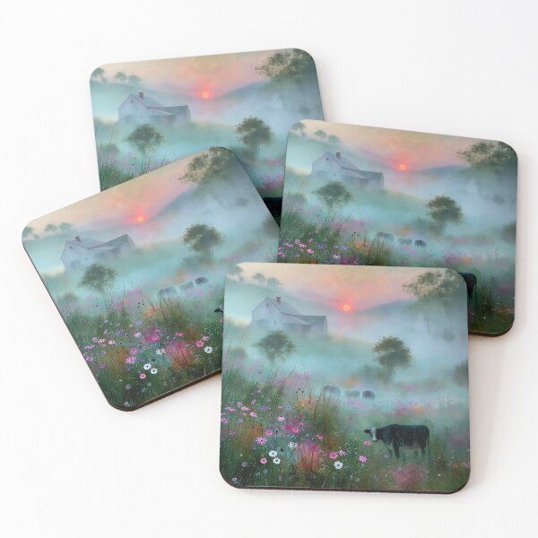 Item preview, Cow in The Morning Mist designed and sold by Blue Horse Photo Magic.