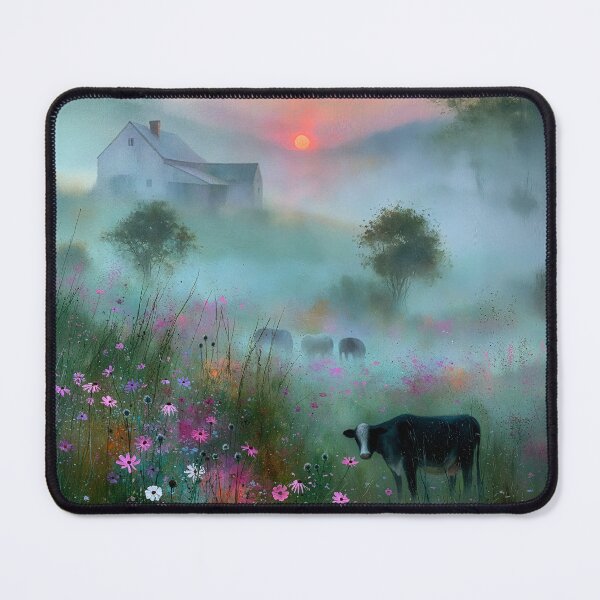 Item preview, Cow in The Morning Mist designed and sold by Blue Horse Photo Magic.