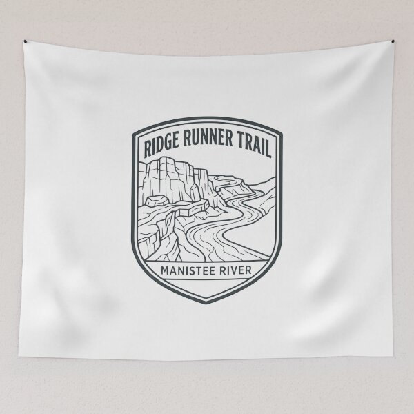 Item preview, Ridge Runner Trail Manistee River Hiking Trail Runner Outdoors Adventure designed and sold by Simsimah26Parks.