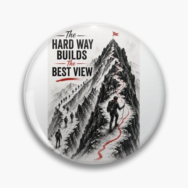 Item preview, The Hard Way Builds The Best View designed and sold by layalistoresa.