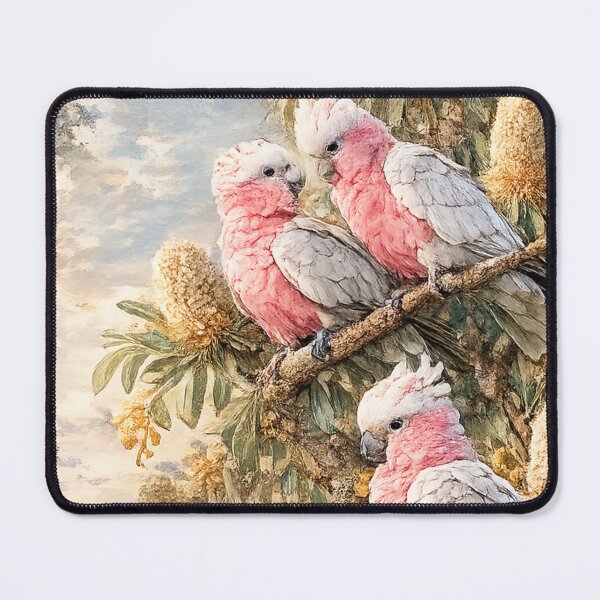 Item preview, Galahs in a Banksia tree designed and sold by bushblooms.