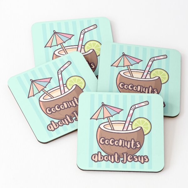 Item preview, Coconuts About Jesus Love Co Co Nuts Tropical Drink Beach Summer Cocktail designed and sold by Forevermore.