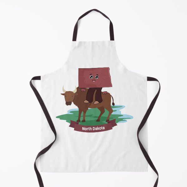 Item preview, North Dakota Buffalo Adventure Cute Cartoon Character designed and sold by Travel.Art.