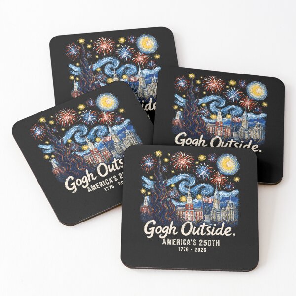 Item preview, Gogh Outside America’s 250th Independence Day Starry Night designed and sold by Mind-Drift.