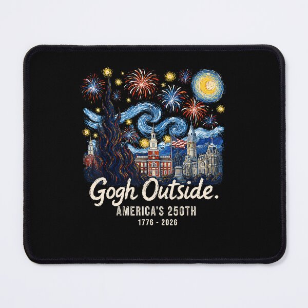 Item preview, Gogh Outside America’s 250th Independence Day Starry Night designed and sold by Mind-Drift.