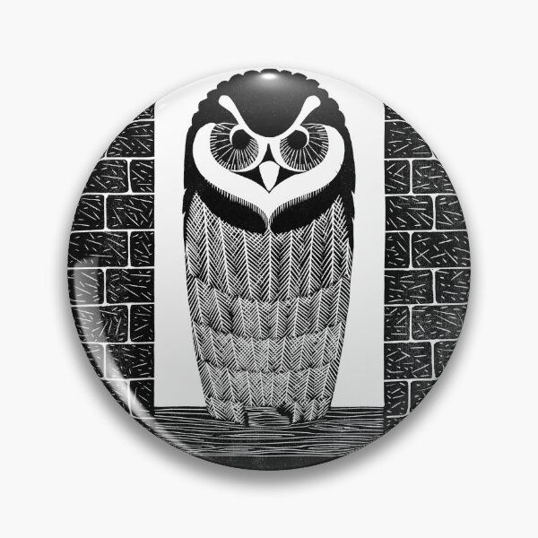 Item preview, Owl Art Minimalistic Vintage Design Drawing Vintage Black (Ringuil, 1914) designed and sold by LockeL.