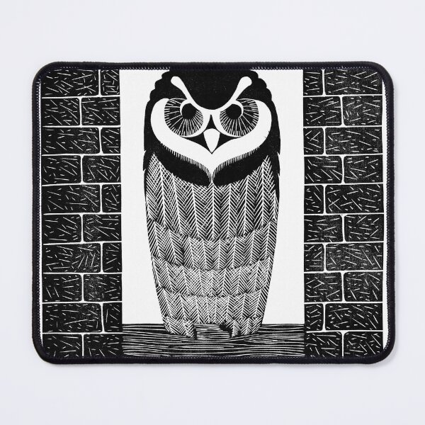 Item preview, Owl Art Minimalistic Vintage Design Drawing Vintage Black (Ringuil, 1914) designed and sold by LockeL.