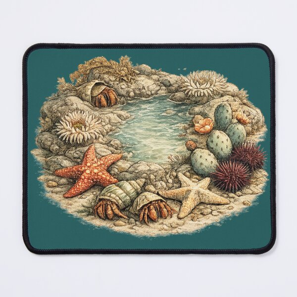 Item preview, Tide Pool Marine Biology Scientific Illustration designed and sold by MagicMakerPh.